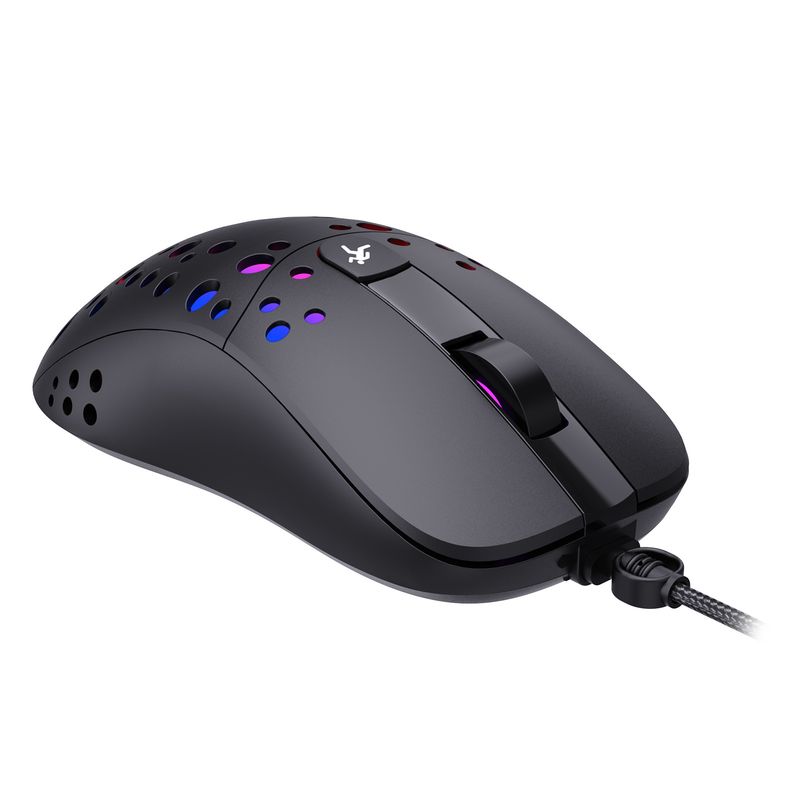 Lach RGB Glow Makro Programméierung Spillmaus 6-Knäppercher fir Luuchten auszeschalten Verschidde verkabelt Mausen_voghion.com