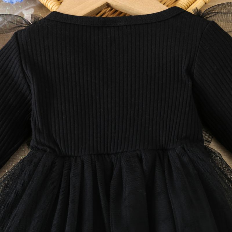 2024 Cute casual solid color mesh jumpsuit for infants and young girls_voghion.com