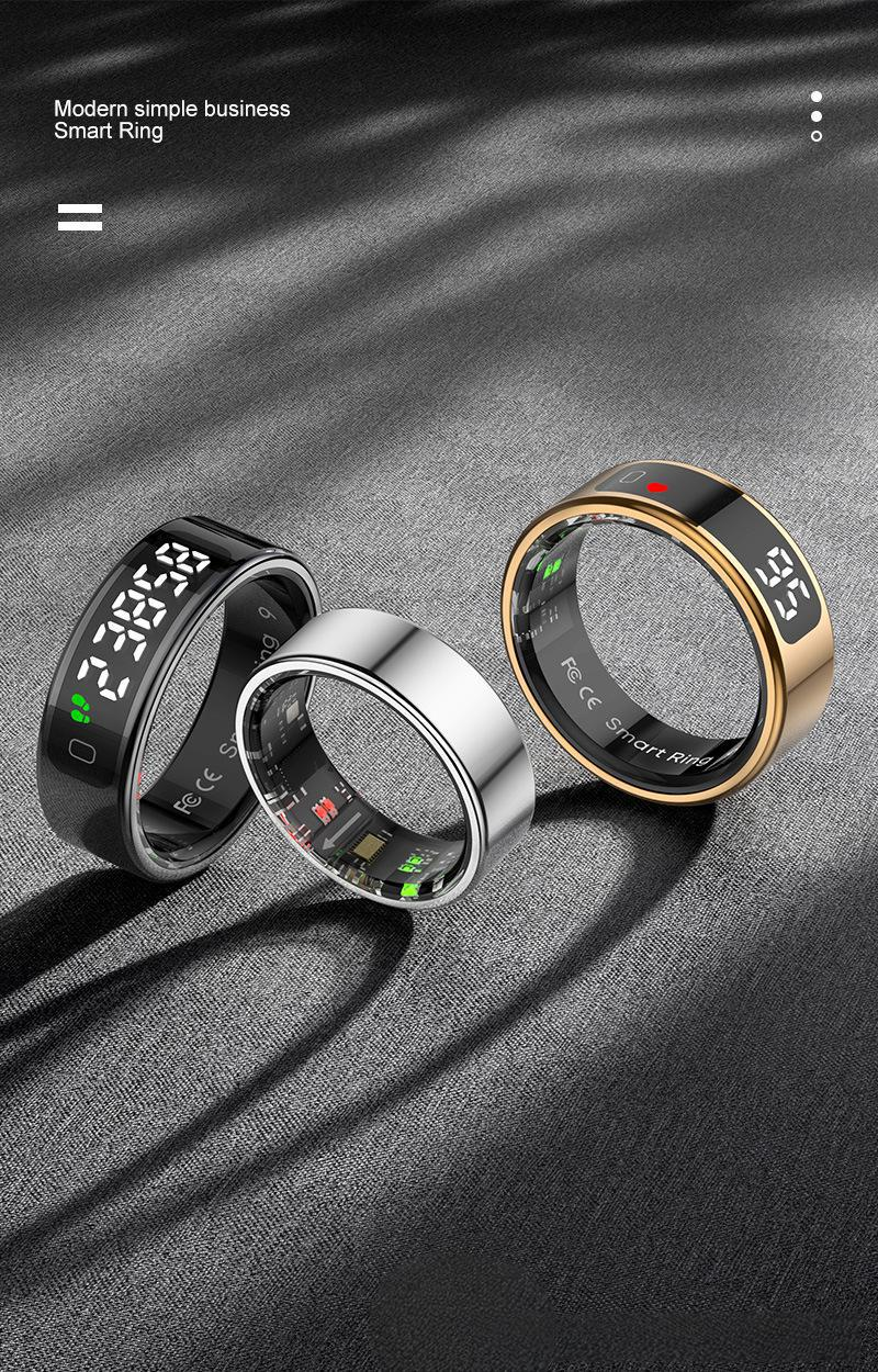 Rings New R11 Wireless Charging Smart Ring Heart Rate Blood Oxygen Sleep Health Monitoring Sports Step Counting Ring_voghion.com