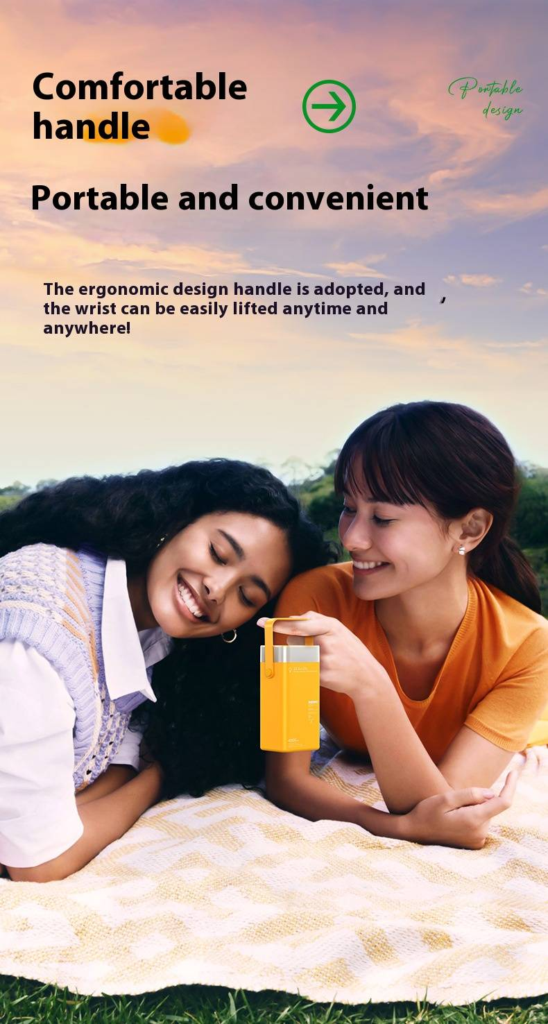 Batterie externe portable 40 000 mAh avec éclairage LED, charge rapide PD 65 W, pour ordinateur portable, téléphone et tablette (noir/blanc/vert)_voghion.com