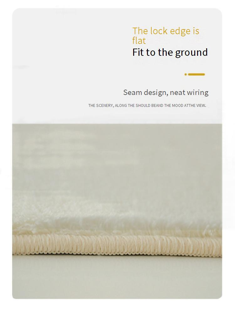 Geometric Print Polyester Faux Wool Area Rug – Soft Non-Slip Living Room & Bedroom Carpet, Easy Wash Modern Home Decor (Multiple Sizes & Colors)_voghion.com