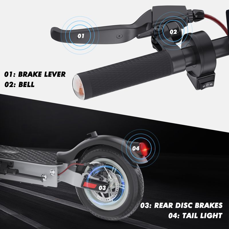 iENYRID M1 Foldable Electric Scooter 500W 450Wh Battery,Smart App Control_voghion.com