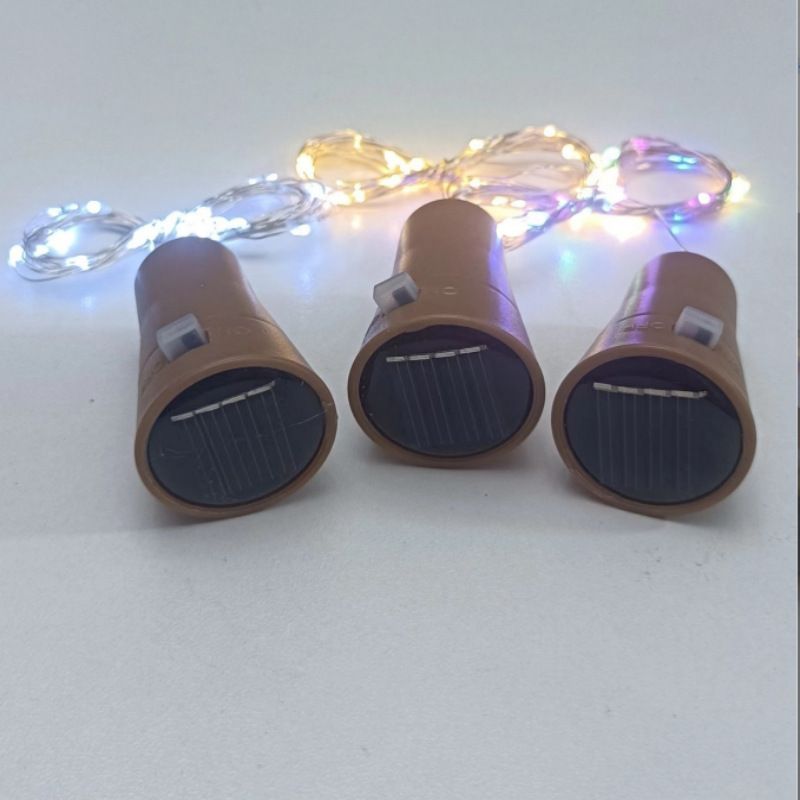 Solar Powered LED Bottle Cap Lights, Waterproof Fairy String Lights For Outdoor Garden, Bar, Party Decoration_voghion.com