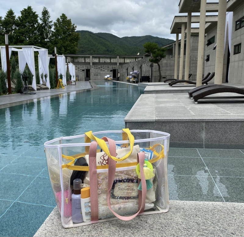 Ins Borsa da viaggio portatile monospalla trasparente Jelly Beach di grande capacità Borsa da nuoto fitness per lavaggio mamma impermeabile in pvc_voghion.com