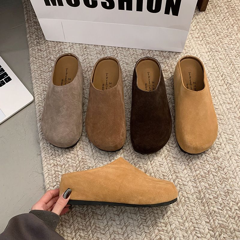 Chaussures décontractées à semelles épaisses pour femmes, collection automne 2025, à enfiler, parfaites avec des robes et des mules._voghion.com