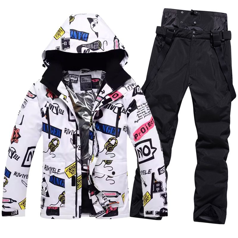 Ensemble de ski cross-country pour homme, coupe-vent, imperméable, chaud, respirant, simple ou double, avec pantalon_voghion.com