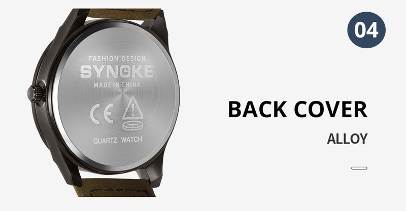 Men's Retro Fashion Quartz Watch With Leather Strap, Large Dial, Water Resistant, Casual & Sporty Style Retro Design Large Screen Trend_voghion.com