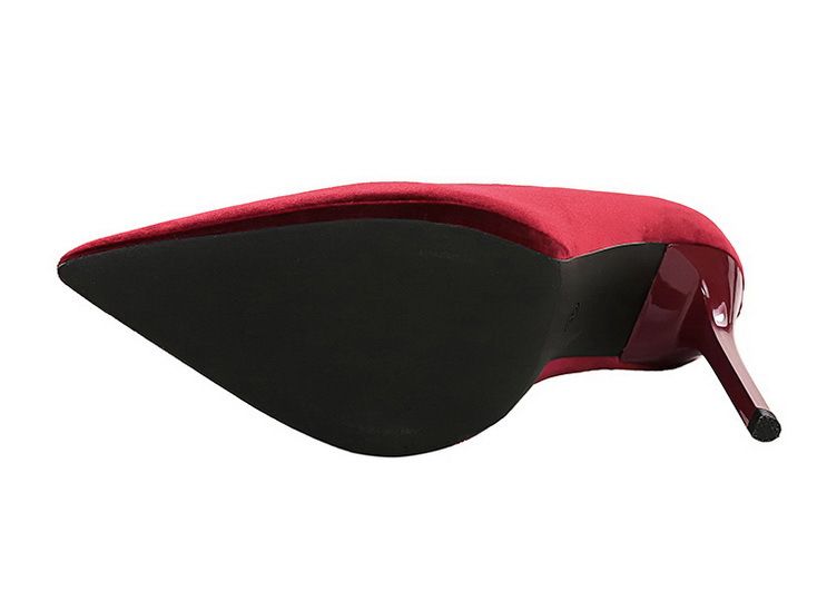 Chaussures élégantes à talons hauts pour femmes, avec plateforme, bout pointu et design à enfiler pour soirées – Noir, bordeaux, bleu marine et café_voghion.com