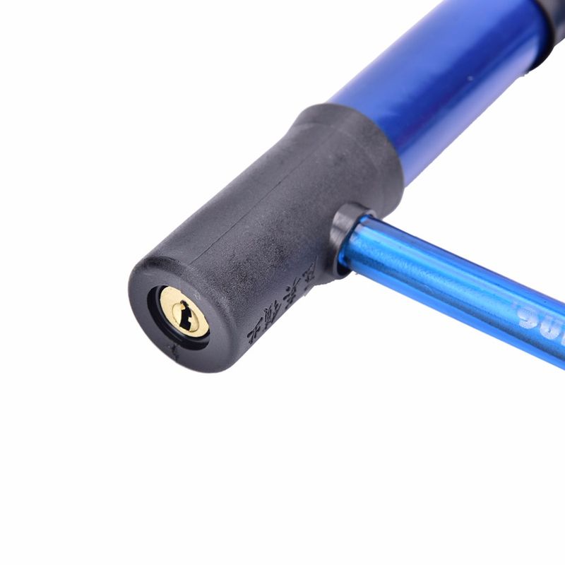 Candado en U para bicicleta, motocicleta, scooter, cadena de acero de seguridad con 2 llaves, 1 unidad_voghion.com