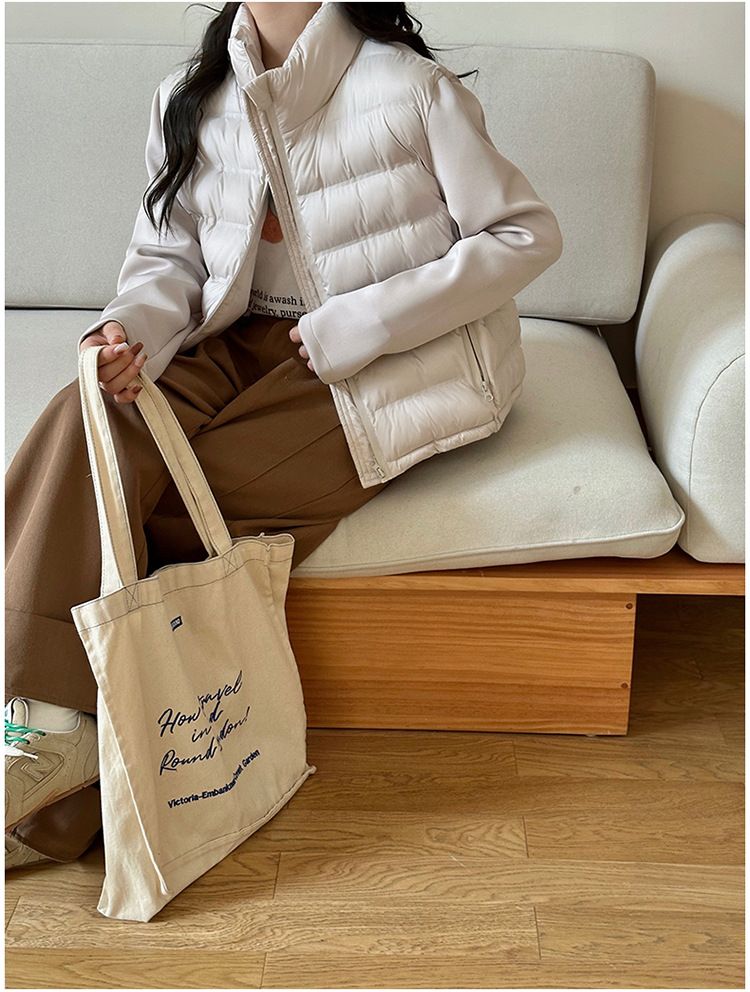 Women Down Cotton Jackets Autumn Winter Casual Patchwork Long Sleeve Quilted Coats American Style Female Short Warm Coats_voghion.com