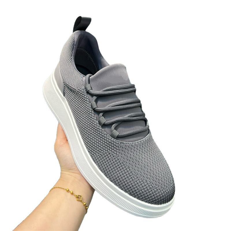 2025 Neue Herren Trendy Marke Mode Casual Dad Schuhe Europäischen High-End Gestrickte Atmungsaktive Sneakers Trend_voghion.com