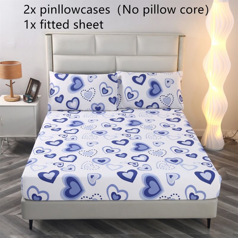 Coprimaterasso Simmons in Aloe Vera e Cotone Spazzolato, Set da tre pezzi stampato_voghion.com