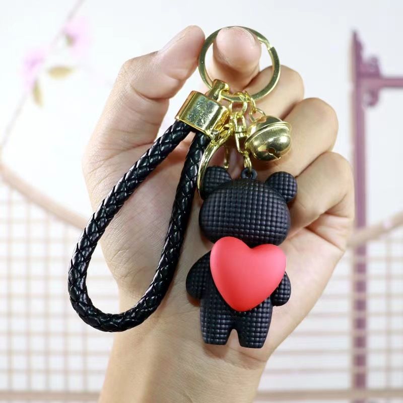 Peluche a forma di orso da abbracciare, per bambine, ciondolo carino con squisita celebrità di Internet, decorazione per zaino, portachiavi per auto_voghion.com