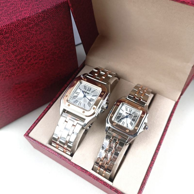 2 stuks/set heren- en dameshorloges Casual paar quartz polshorloges_voghion.com