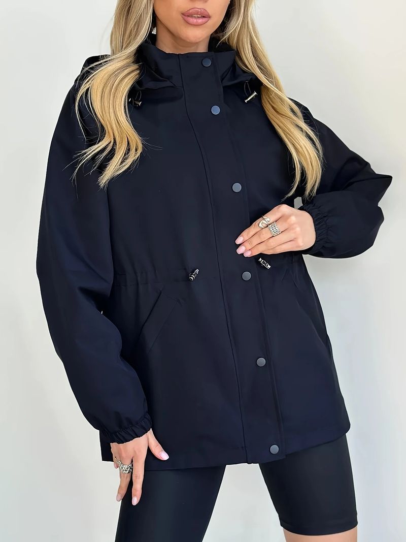 2025 Women's Autumn New Waterproof Jacket Slim Fit Trench Coat Windproof Parka_voghion.com