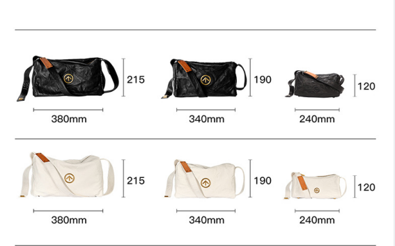 GROTTO Borsa a tracolla a tracolla singola Mini Borsa da viaggio piccola media grande Borsa morbida in vera pelle di grande capacità_voghion.com