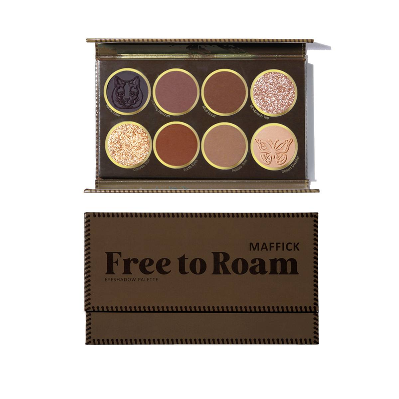 Free Roam 8-color eyeshadow tray matte pearl burst_voghion.com