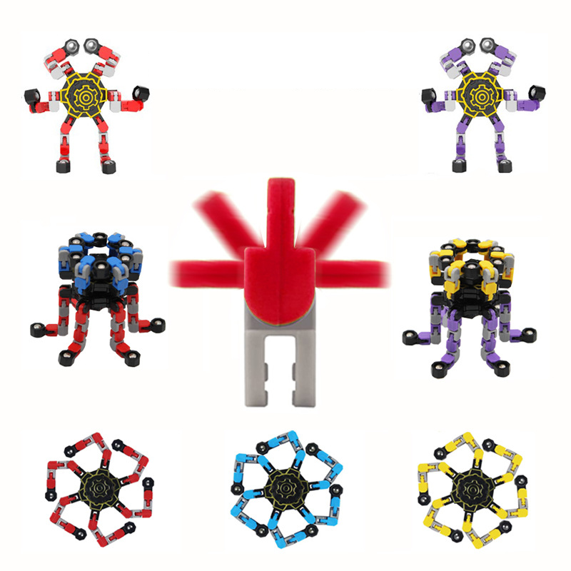 Giroscop mecanic cu vârful degetului, puzzle variabil, deformare a lanțului de decompresie, robot de jucărie giroscop_voghion.com