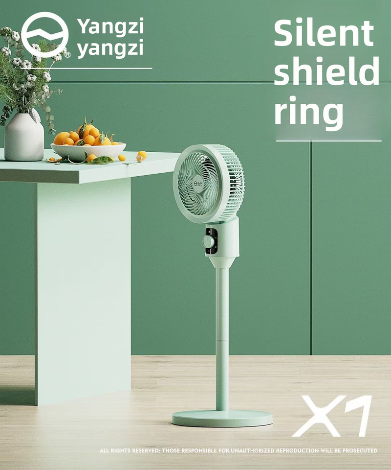 Ventilatore a circolazione d'aria - Ventilatore silenzioso da tavolo e da terra con timer e altezza regolabile per uso domestico_voghion.com