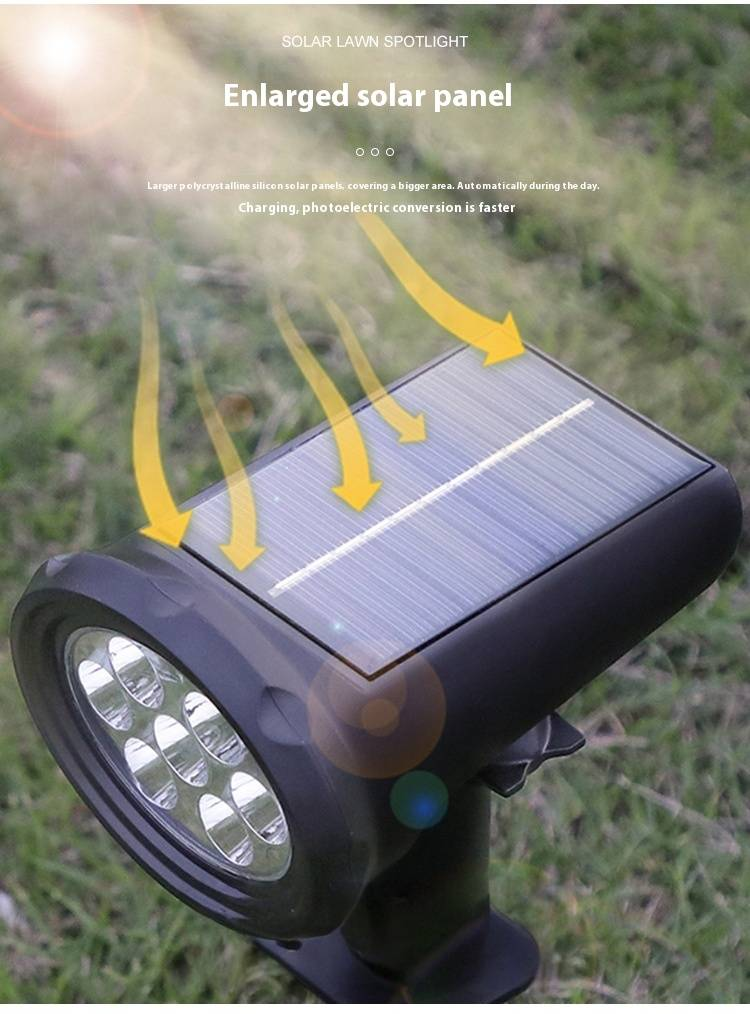Luci solari da giardino, faretti impermeabili per esterni con 3 modalità (bianco/caldo/RGB) - Illuminazione a LED per alberi, piante e sentieri_voghion.com
