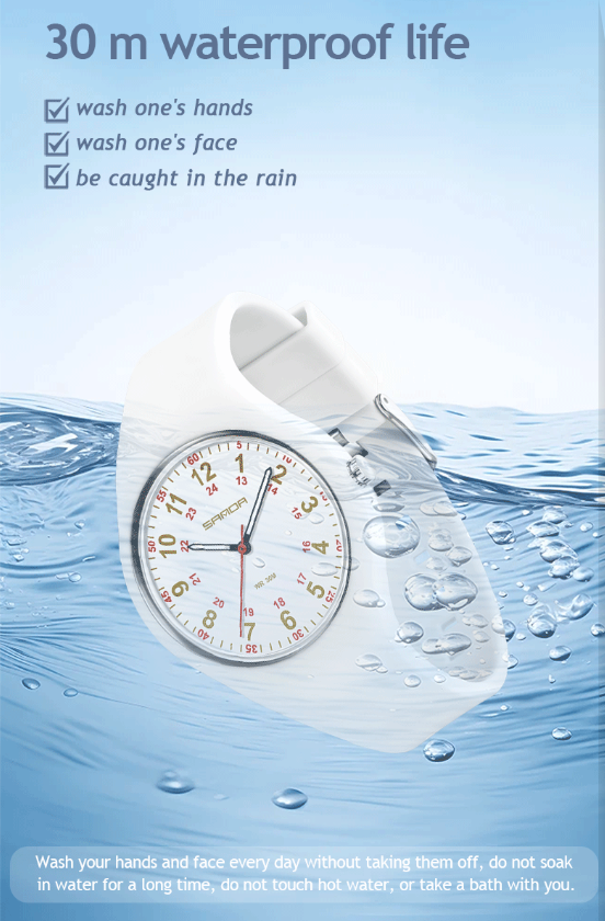 Orologio sportivo casual al quarzo da uomo e da donna con lancette luminose, resistenza all'acqua fino a 30 m, cinturino in silicone, orologio sportivo al quarzo con quadrante rotondo_voghion.com