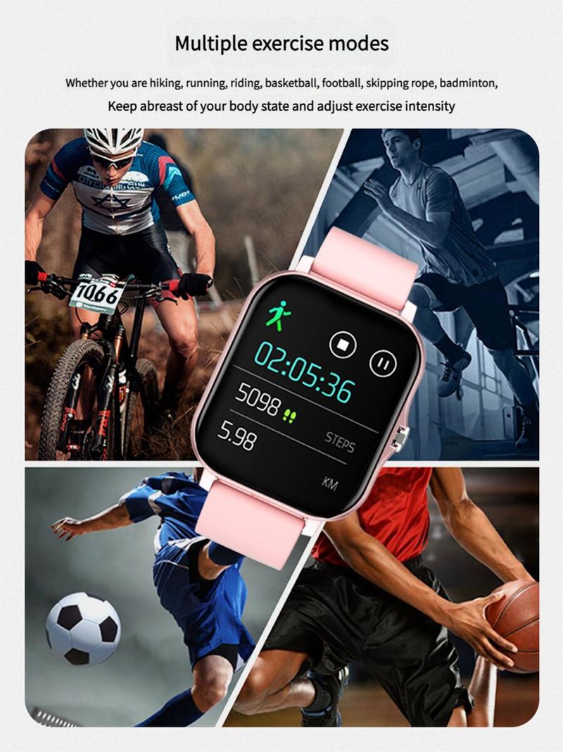 Touch Screen Smart Sports Waterproof Multifunctional Heart Rate Detection Dynamic Bluetooth Call Watch_voghion.com