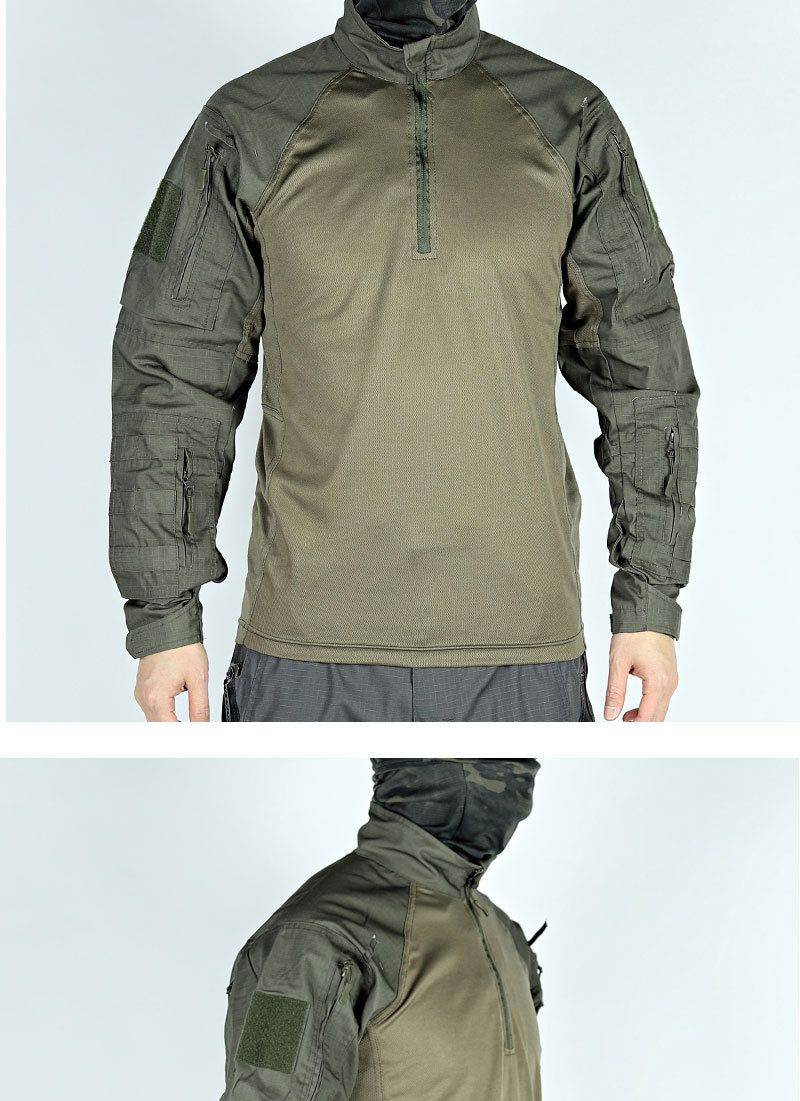 Herenkleding Tactisch pak Heren Frogman Combat Uniform Een complete set van lente- en herfsttrainingsuniformen met lange mouwen CS Field Training Suit_voghion.com