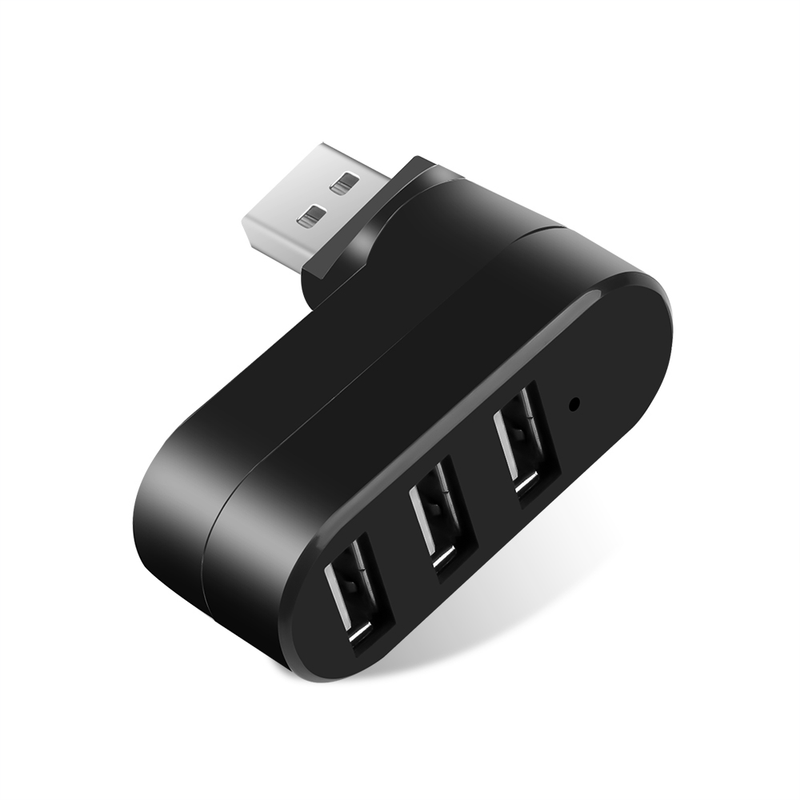 Hub 3.0 Adapter Rotate High Speed U Disk Reader Splitter 3 Ports USB 2.0 for Xiaomi book Pro Laptop PC_voghion.com
