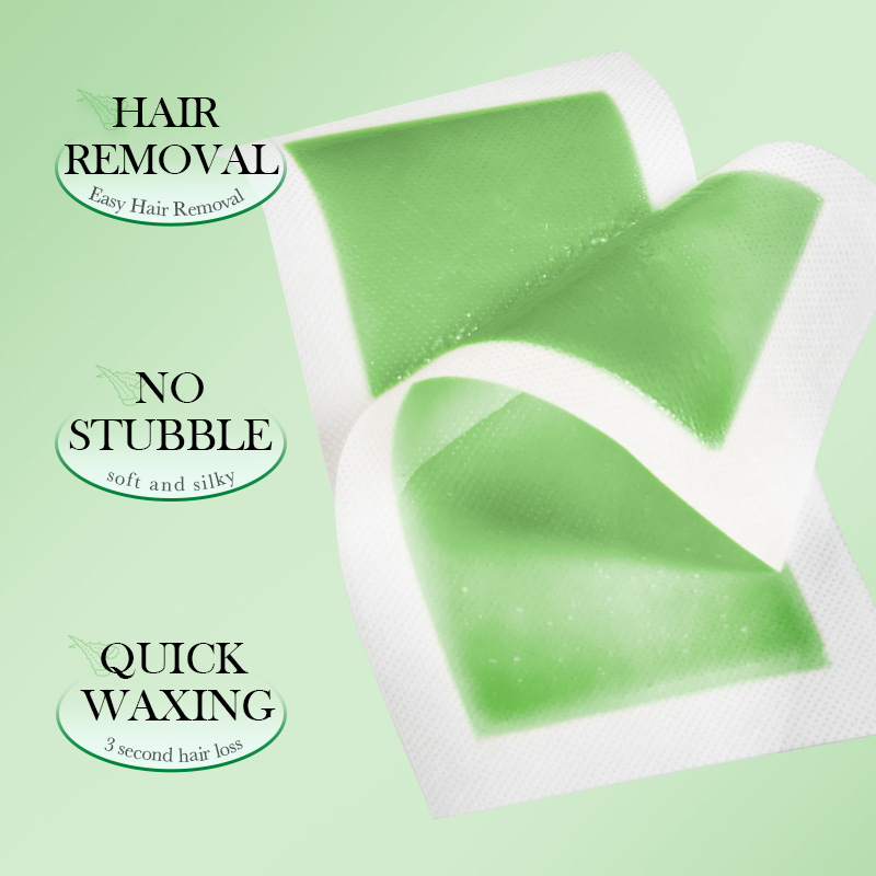 SADOER Aloe Vera Łagodny i łagodzący dwustronny papierowy krem do depilacji ciała z woskiem_voghion.com