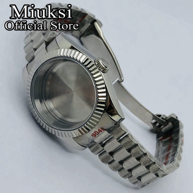 Miuksi 36mm/40mm sterile watch case sapphire glass fit NH35 NH36 NH34 ETA2824 2836 Miyota8215 PT5000 DG2813 3804 movement_voghion.com