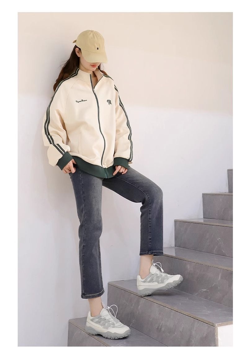 Chaussures de randonnée Global Outdoor pour femmes, nouvelles chaussures de ballet de randonnée printemps-automne 2024, chaussures de sport blanches à semelles épaisses pour début d'automne_voghion.com