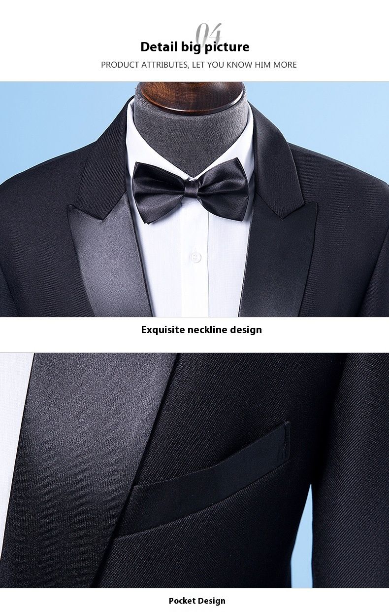 Performance singers, host dress adult choir costume men, performance suit for men_voghion.com