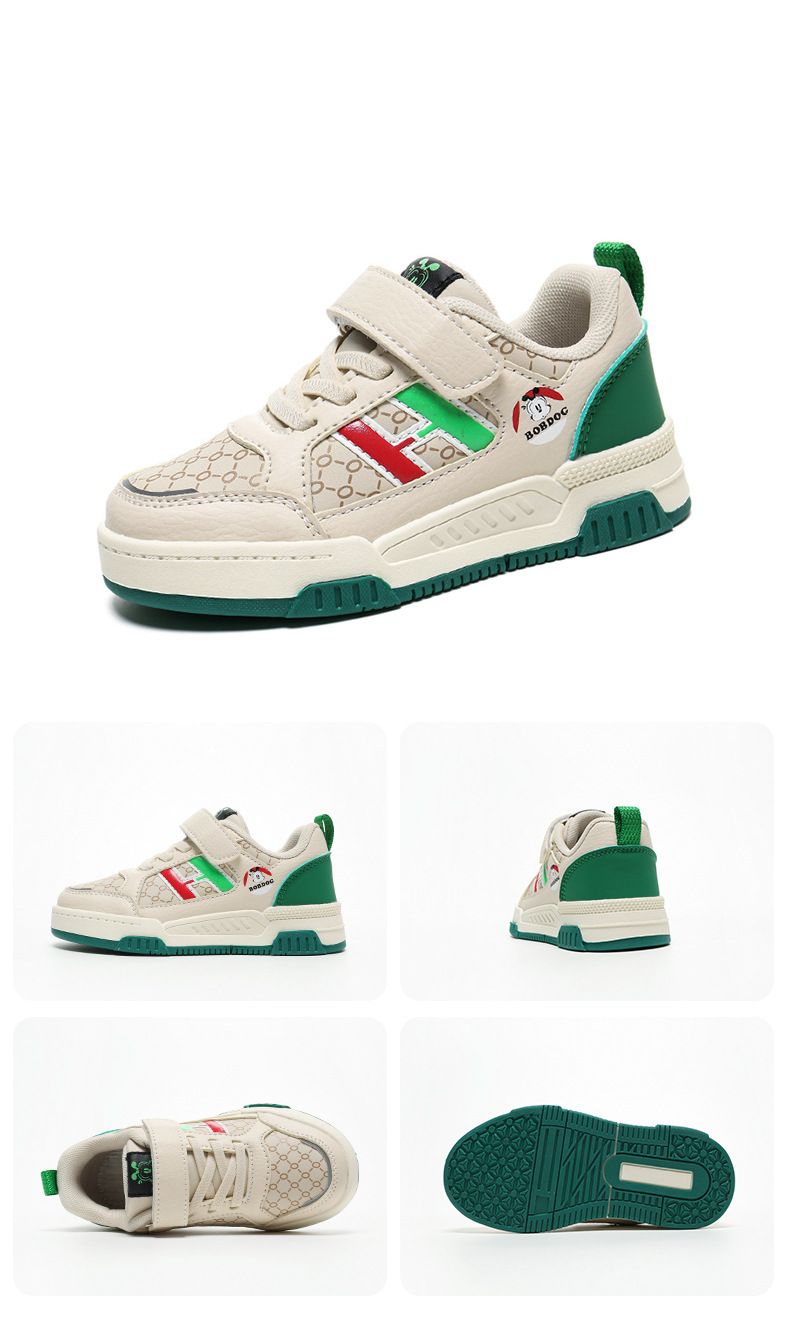 Jongeschong Niddreg Boardschuhe Fréijoer nei Lieder atmungsaktiv Schong mëttelgrouss Jongen Kanner Sportschuhe_voghion.com