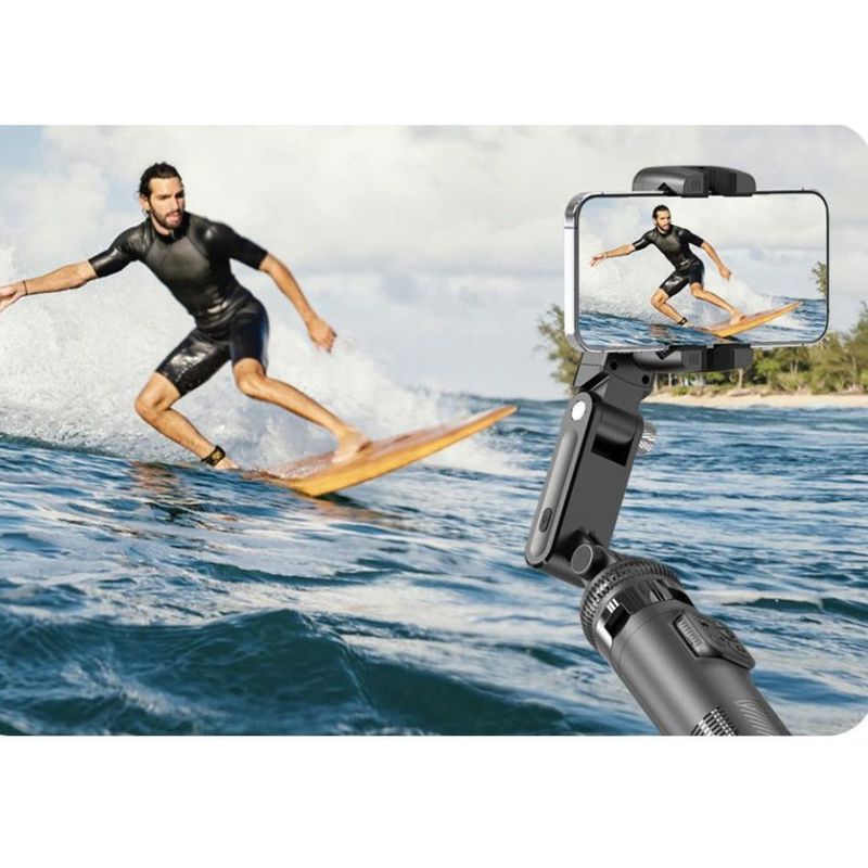 3-osiowy stabilizator ruchu AI z funkcją śledzenia twarzy, kijek do selfie, uchwyt na telefon, obrót o 360 stopni, transmisja na żywo, nagrywanie_voghion.com