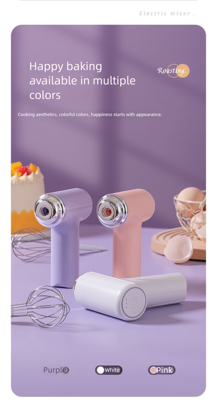 Xiaomi Electric Beater Wireless Small Household Automatic Handheld Egg Cream Baking Mixer_voghion.com