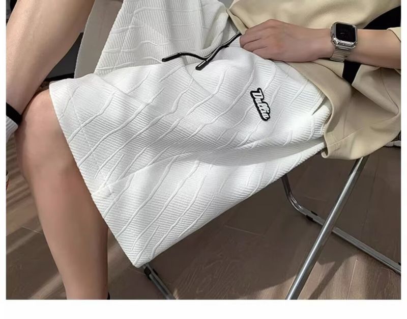 Men's Clothing Men's Summer Retro Trendy Sports Pants Loose Drawstring 5 Point Shorts_voghion.com