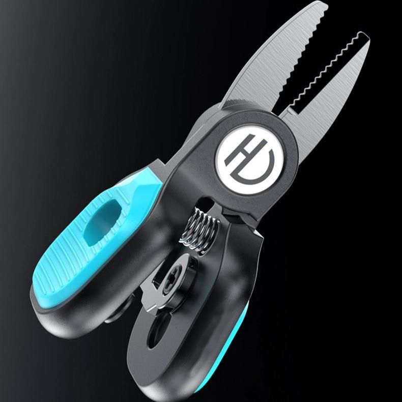 Hua Ji Lu Ya Outdoor Portable Fishing Special Fish PE Line Serrated Blade Scissors Stainless Steel_voghion.com