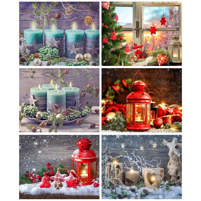 PhotoCustom 5D-Diamant-Stickerei, Weihnachtslandschaft, Diamant-Kunst, Gemälde, Lampe, Mosaik, handgefertigtes Geschenk_voghion.com