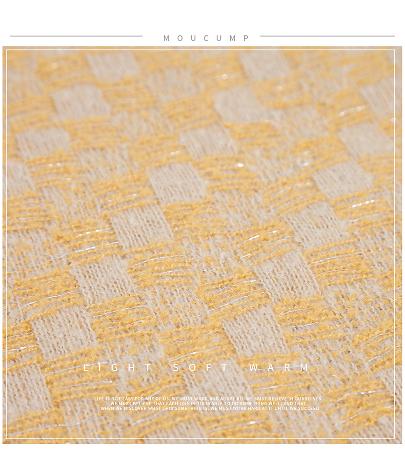 Collo da uomo unisex spesso con scialle in suplaid con flusso di filigrana per le donne_voghion.com