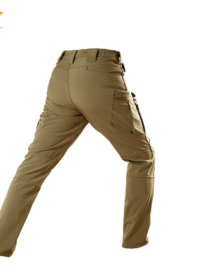 Men's Clothing Fleece Waterproof Tactical Pants Combat Pants Winter Warm Training Uniforms_voghion.com