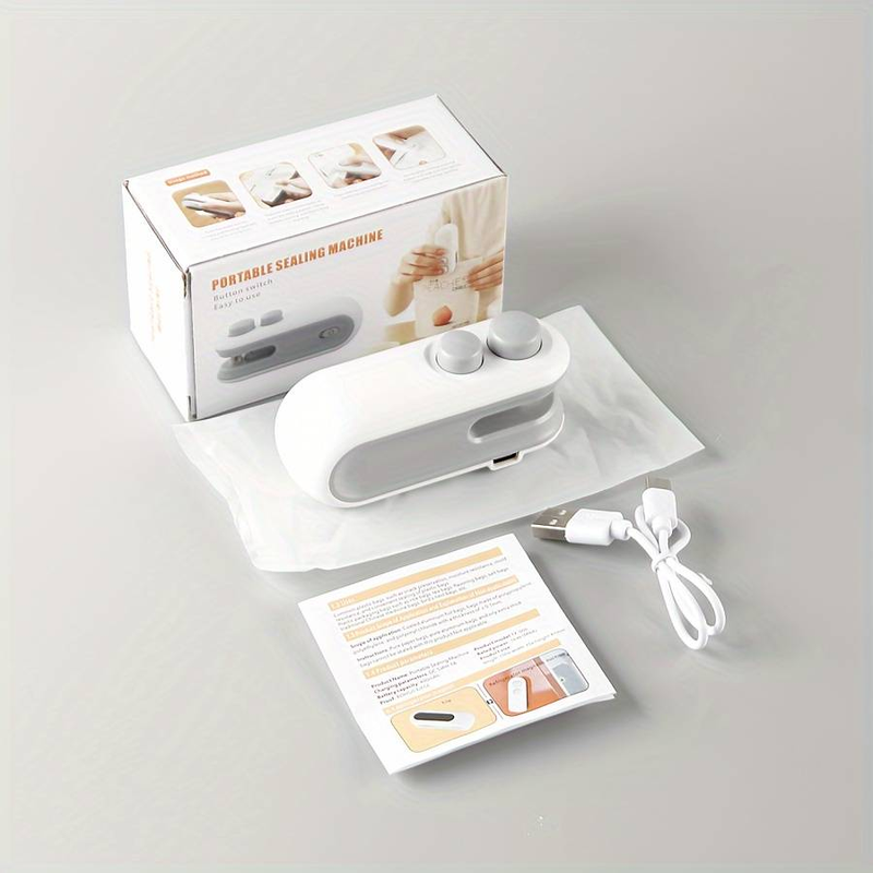 Snack Sealer - Small Household Sealer, Mini Sealing Machine, Hand Pressure Laminator, Plastic Bag Sealing Tool_voghion.com