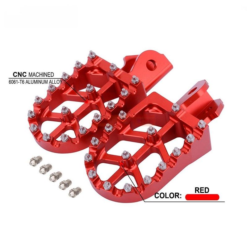 CNC-Aluminium-Fußrasten für elektrische Dirtbikes – langlebiges Offroad-Motorradzubehör – universell passend für die meisten E-Bikes (130 x 60 x 50 mm)_voghion.com