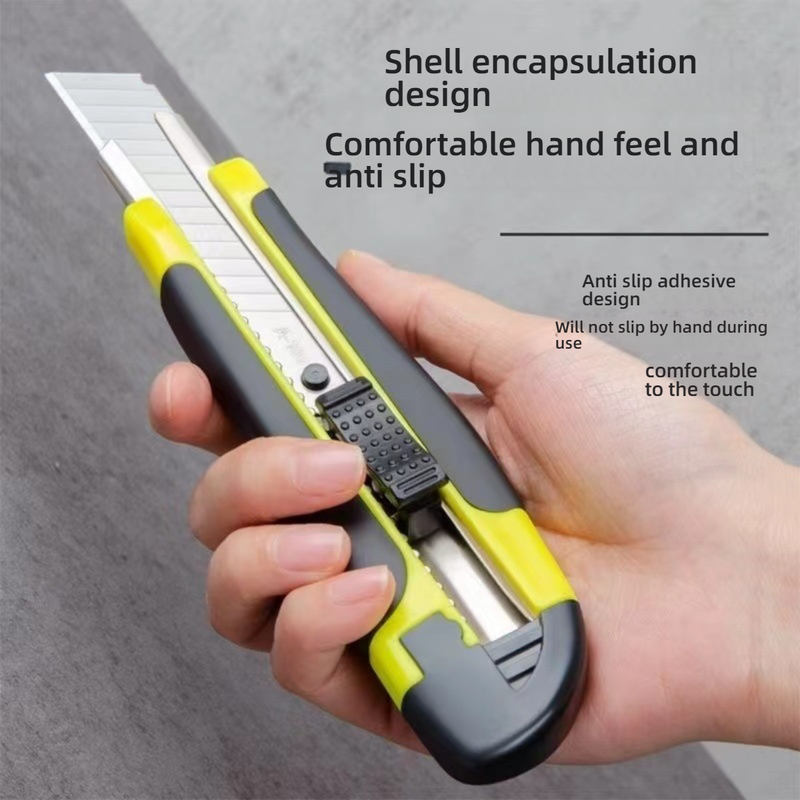 Robustes Universalmesser aus Edelstahl mit scharfen Klingen – perfekt zum Öffnen von Kartons, Zuschneiden von Tapeten und Basteln_voghion.com