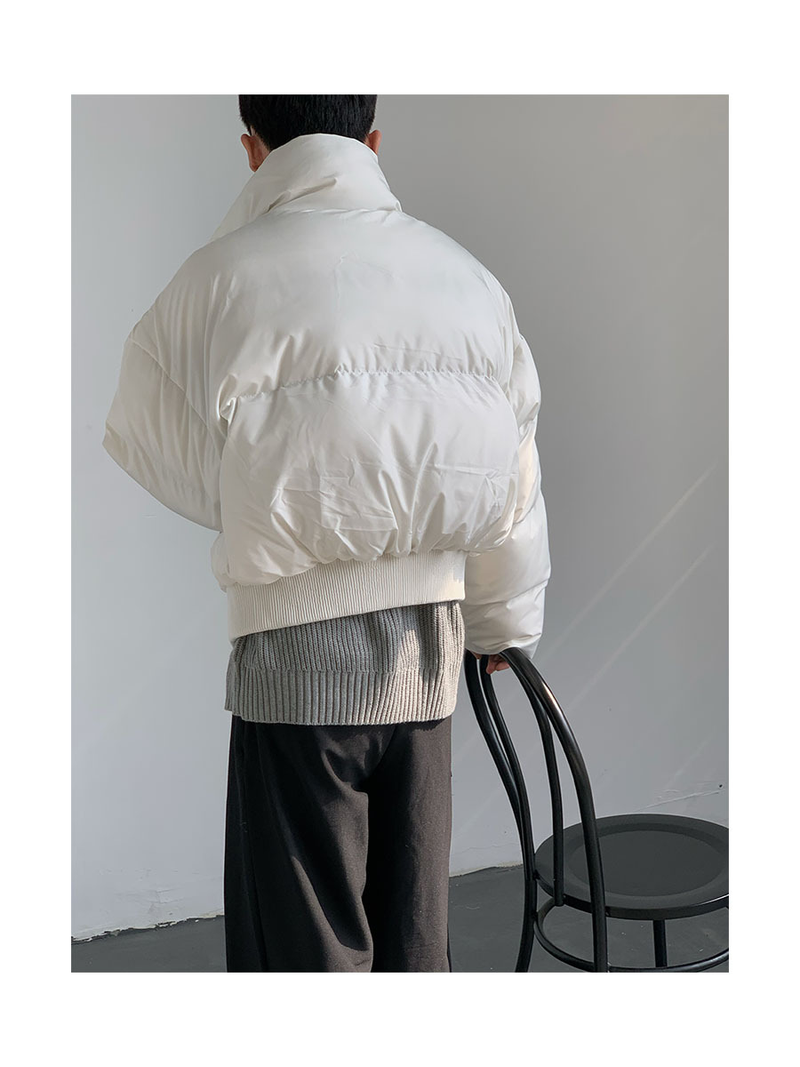 Herrenbekleidung, lockerer Kragen, dicker, warmer Brotanzug_voghion.com