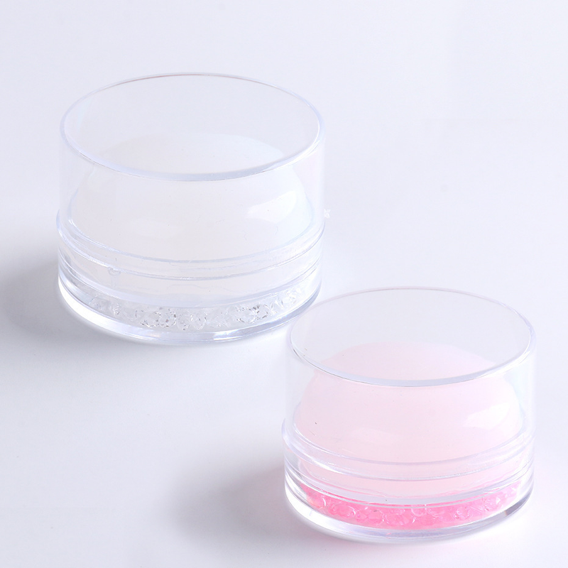 Jelly French Trasparente Nail Art Stamper Fai da te Polacco Design Stampa Timbro in silicone Strumenti per timbratura Manicure ing_voghion.com