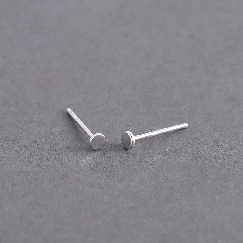 Ago placcato in argento per uomo, design di nicchia alla moda, eleganti orecchini a bottone in osso di alta qualità per donna, autunno e inverno, piercing all'orecchio_voghion.com