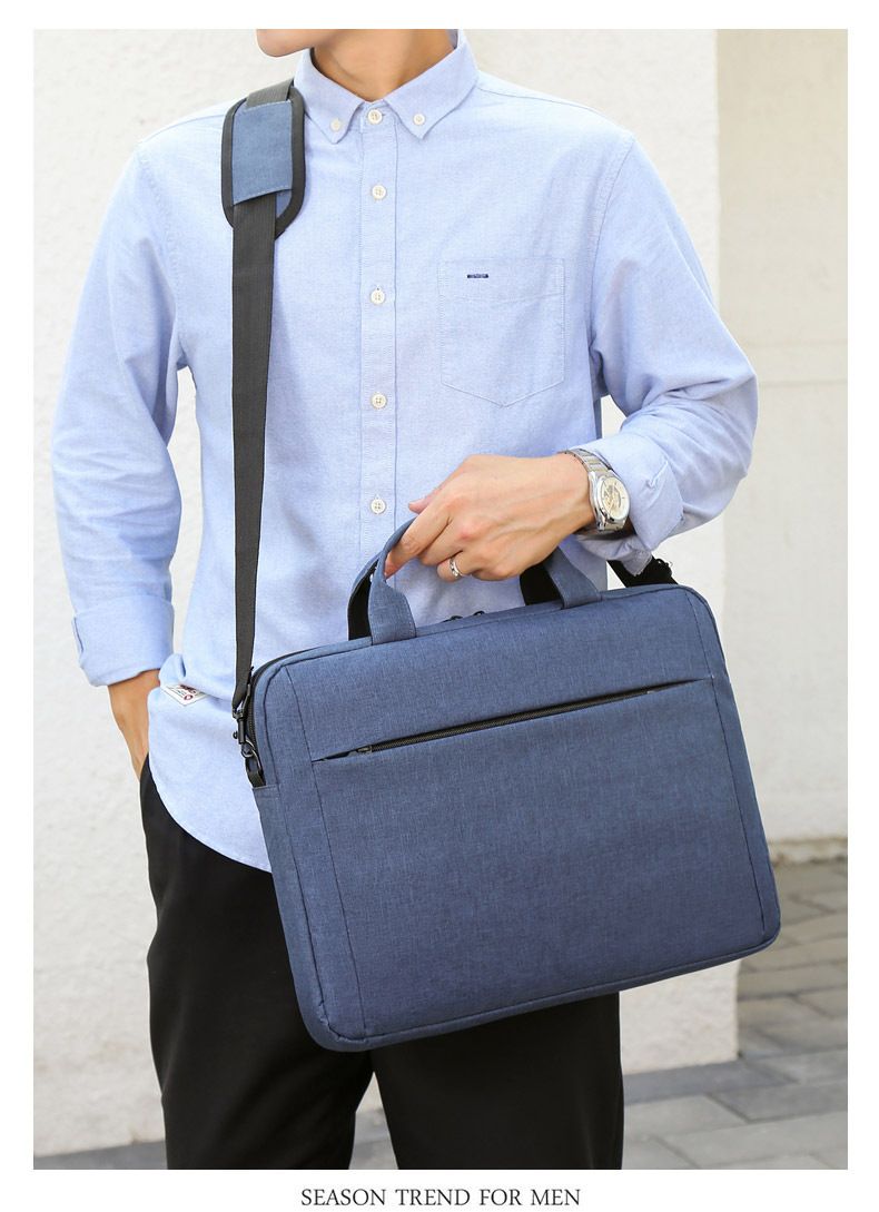 Laptop Oxford cloth shoulder crossbody bag Business handbag briefcase_voghion.com