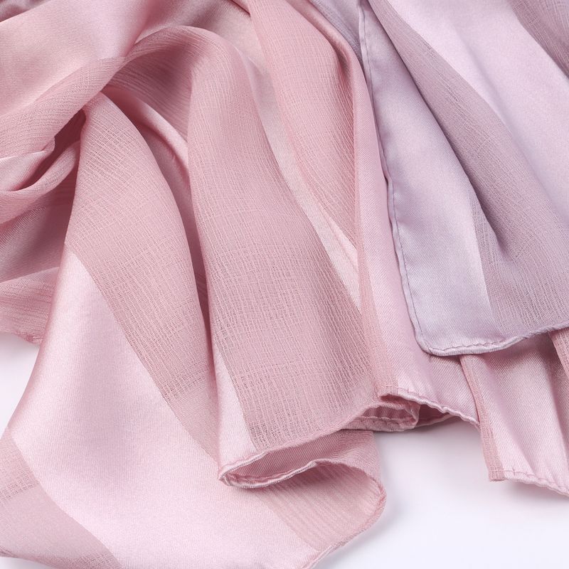 Women's Scarves New Women's Headscarf Shawl Pleated Chiffon With Stripes Natural Wrinkle Middle East Dubai Headscarf Hijab_voghion.com