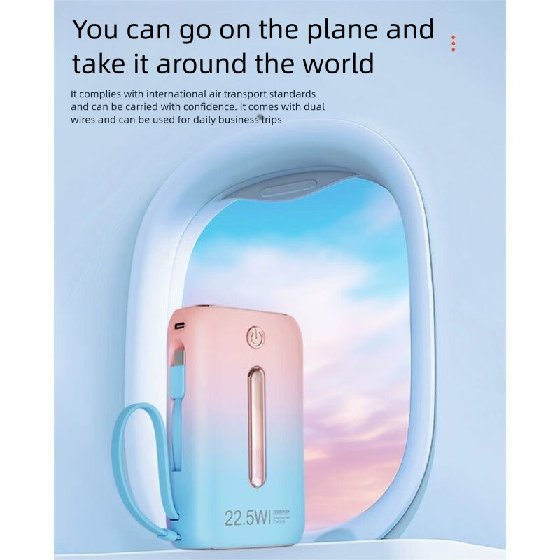 Écran d'affichage intégré 20 000 Super MAh 22,5 Mobile Charge rapide Puissance Portable Grande capacité_voghion.com