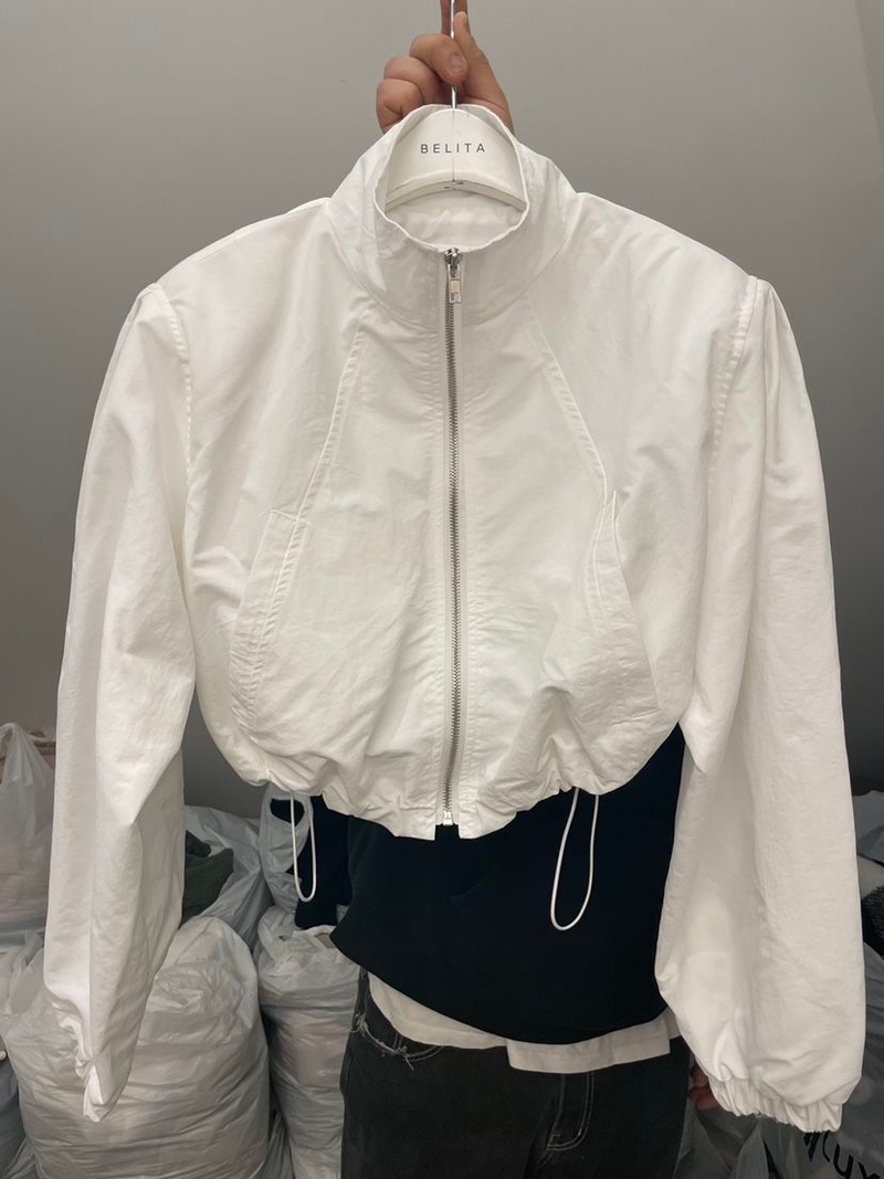 Deeptown Gorpcore Vintage Kurzjacke Damen Haruku Fashion Oversize Short Track UV-blockierende Jacke Windjacke_voghion.com